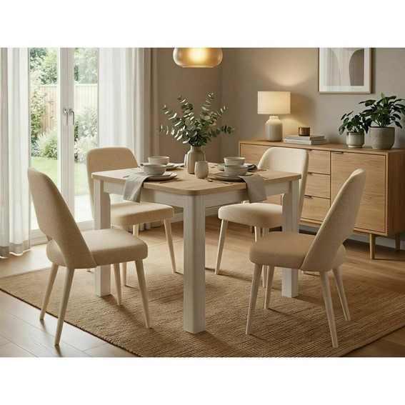 Stół Rozkładany OSKAR (200-80)x80cm Dąb Cremona Torro/Kaszmir