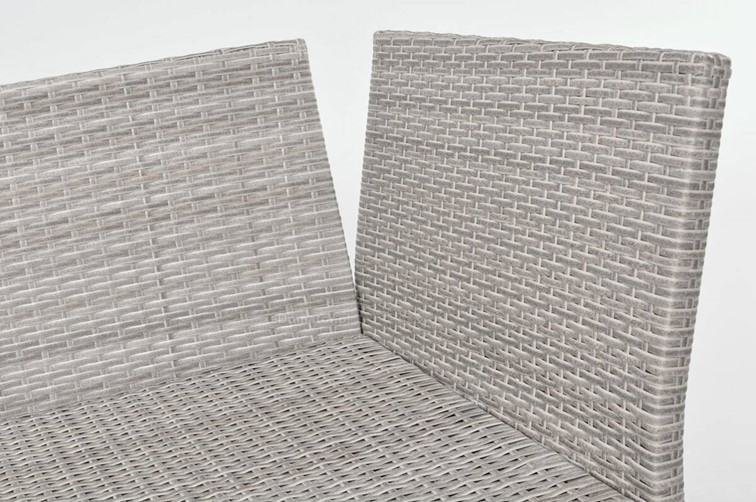 Zestaw Ogrodowy z technorattanu SZTOKHOLM Jasny Szary