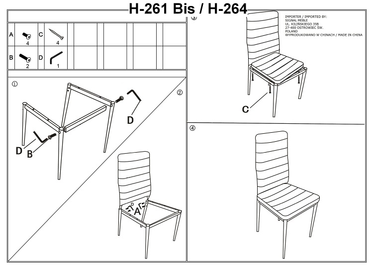 Krzesło H261 Velvet Chrom/Szary Bluvel 14