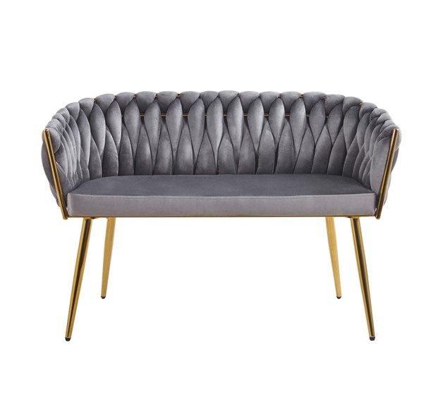 Sofa SF2-FX Szary/Złoty