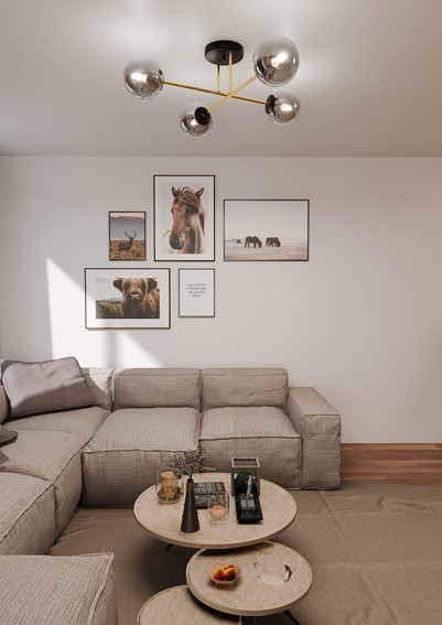 Lampa Sufitowa MAGNUM 4 Czarny/Grafitowy