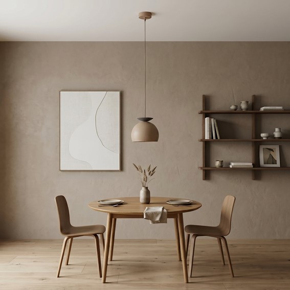 Lampa Wisząca GEO 1 Beżowy/Czarny