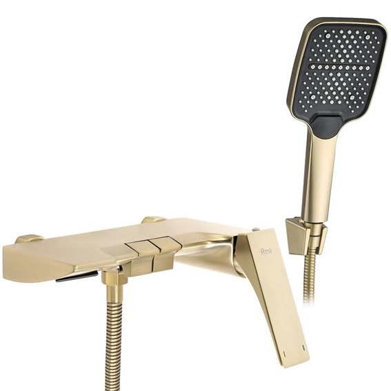 Bateria Wannowa JOE Złoty Szczotkowany