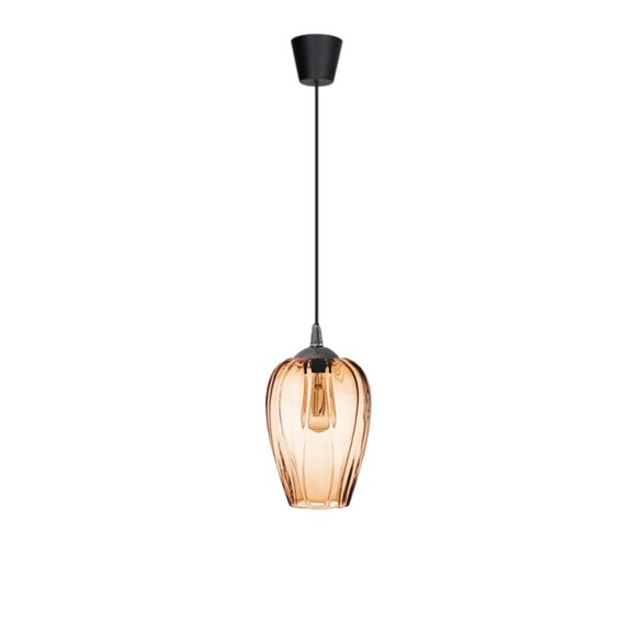 Lampa Wisząca BRISSA 1S Czarny/Brązowy