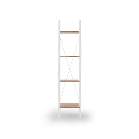 Regał NARVIK REG-1 Biały/Dąb Sonoma