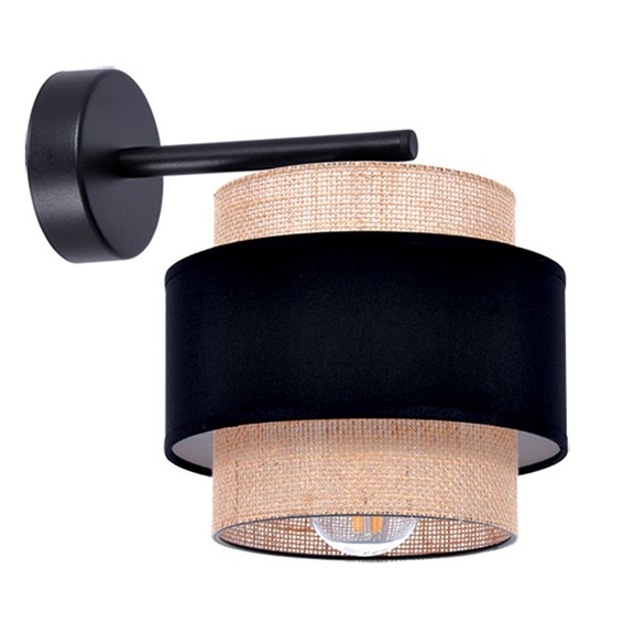 Kinkiet GATO K-5234 Czarny/Beżowy