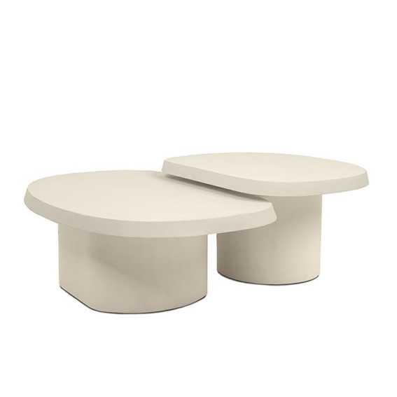 Zestaw Stolików Kawowych OTTO Beżowy