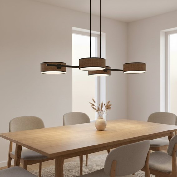 Lampa Wisząca DRUMZ 4 Brązowy