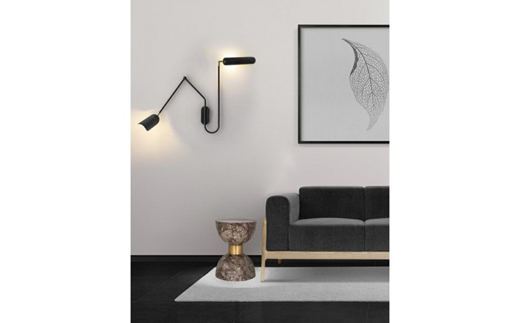 Lampa Ścienna TENTA Czarny