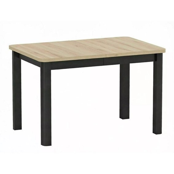 Stół Rozkładany OSKAR (200-120)x80cm Dąb Artisan/Czarny Mat