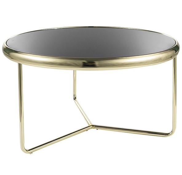 Ława SCARLET fi74 Złoty/Czarny