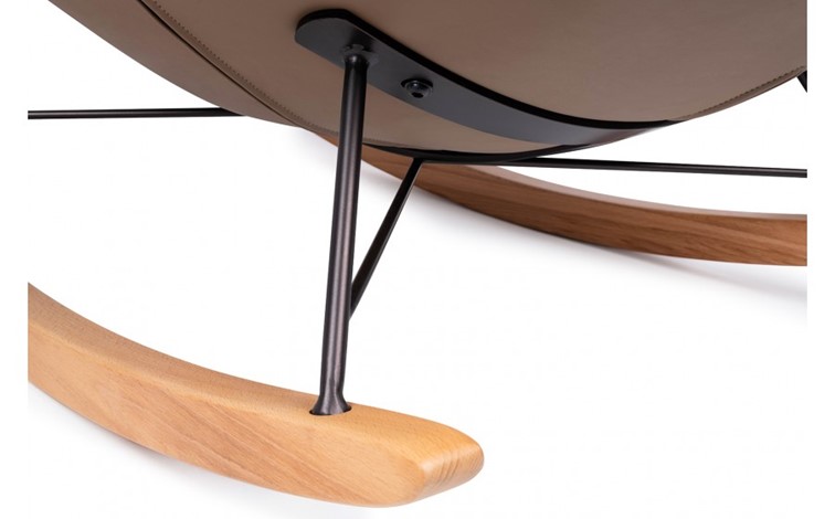 Fotel Bujany OTILIA Brązowy/Biały