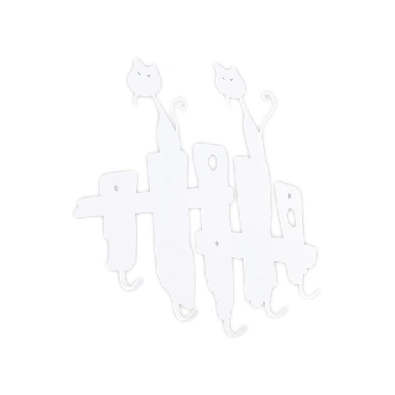 Wieszak Ścienny Koty 4x42x35 Biały
