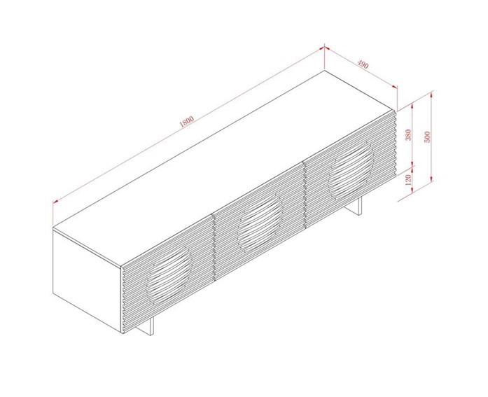 Szafka RTV HUDSON H11 Biały