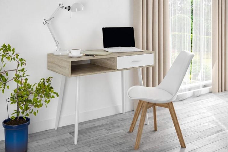 Biurko CT-1706A Dąb Sonoma/Biały