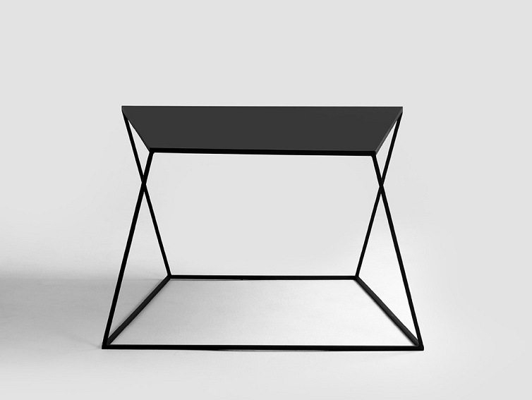 Stół kawowy ZAK METAL 80 Czarny