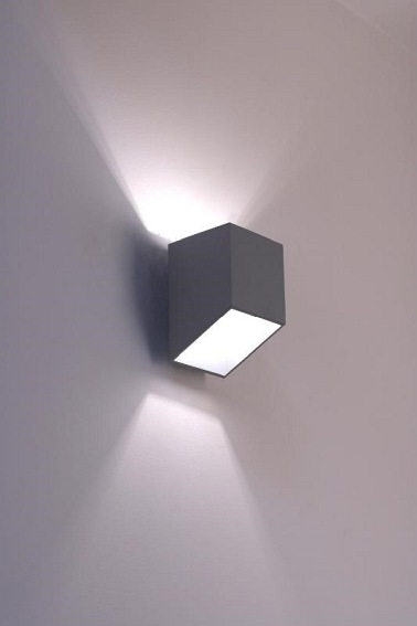 Kinkiet Rubik krótki popiel