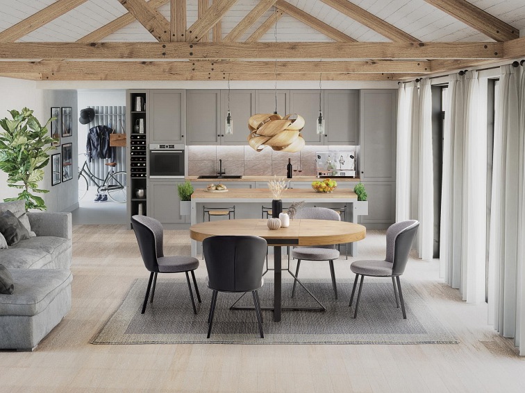 Stół Rozkładany Mercy 120x80 Czarmy/Złoty Dąb