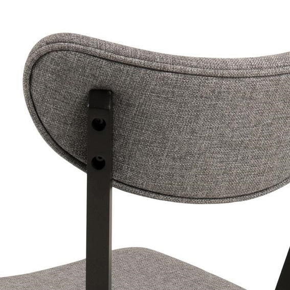 Krzesło ROXBY Szary/Czarny