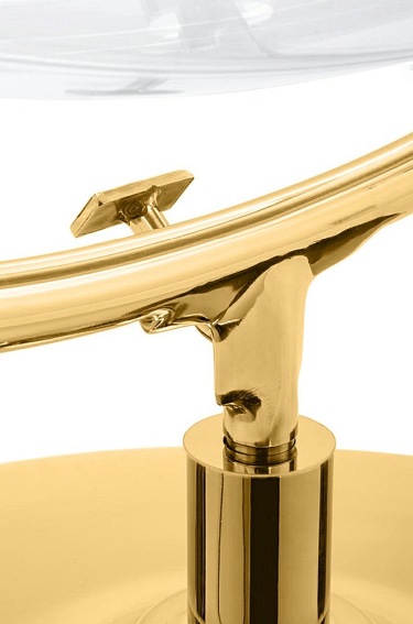 Fotel BUBBLE STAND 2 Czarny/Złoty