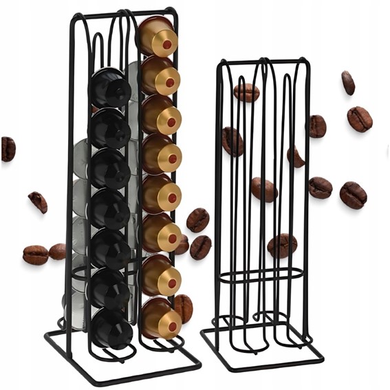 Stojak na Kapsułki do Kawy Nespresso Czarny