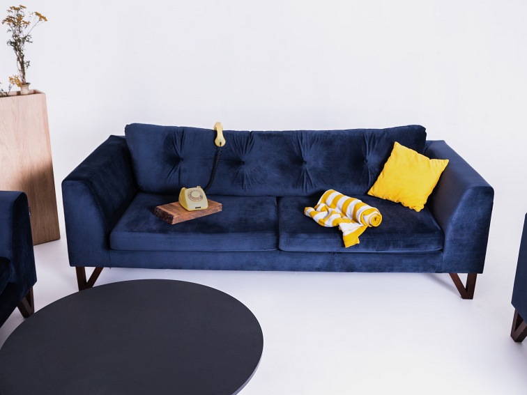 Sofa 3 os. Willy 230x97x68 Aronia/Orzech