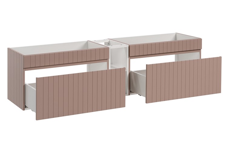 Zestaw ICR 81-01 180cm (2x Szafka + Regał) Różowy/Biały