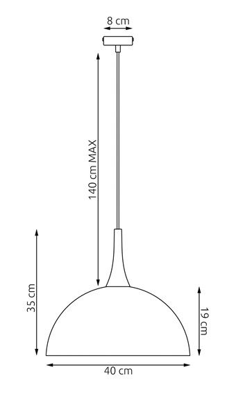 Lampa Wisząca NAUTICA 1L Beżowy