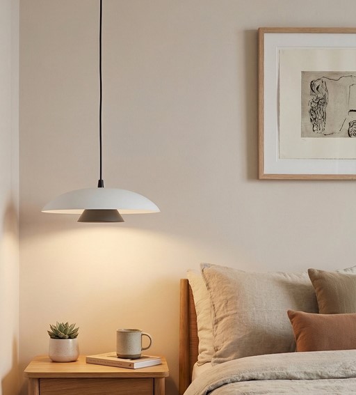 Lampa Wisząca BABEL 1 Czarny/Biały