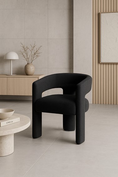 Krzesło LEITH LET71BLK Czarny