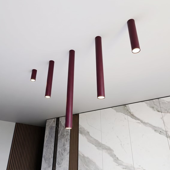 Lampa Sufitowa TECNO 1S Burgundowy