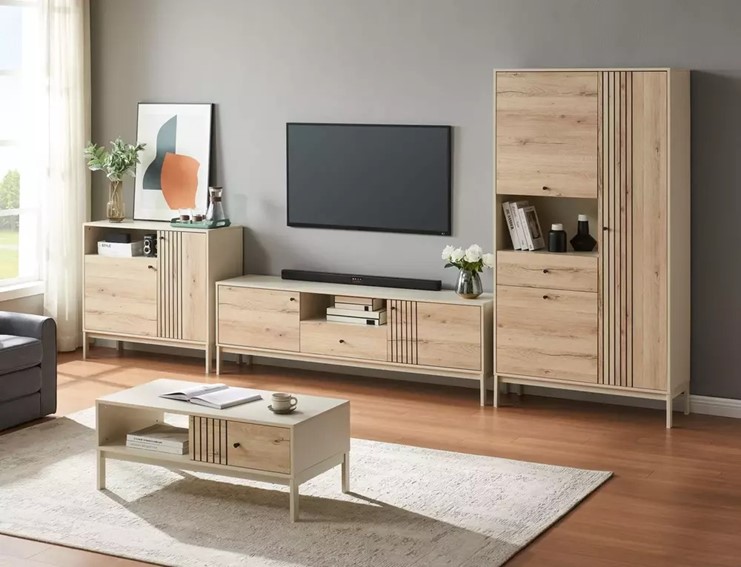 Regał FROST R1 Biały/Dąb Alpejski