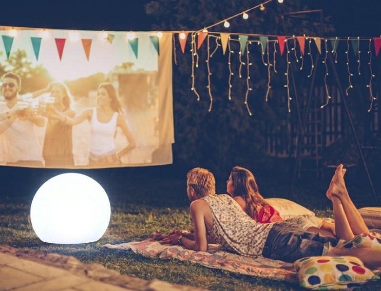 Lampa ogrodowa Buly Solar 40 Biała, LED zasil. solarne akumulatorowe