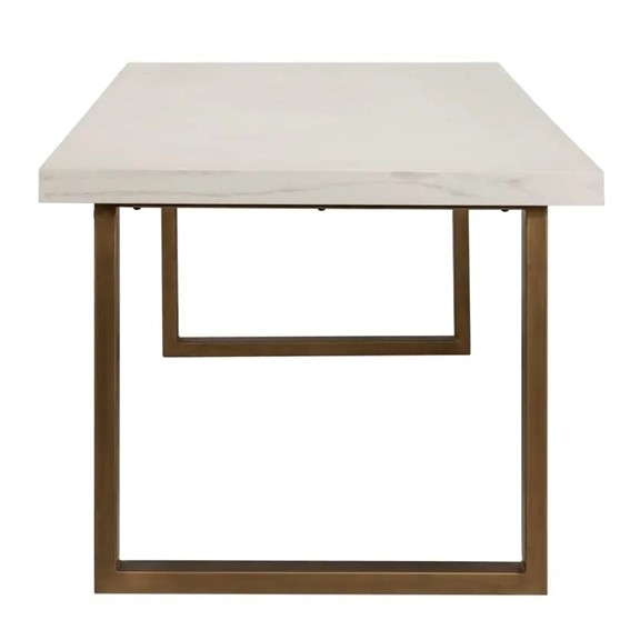 Stół Jadalniany WHITEBONE BRASS 235 Biały