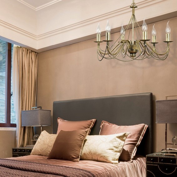 Lampa Wisząca TORI 6 Złoty