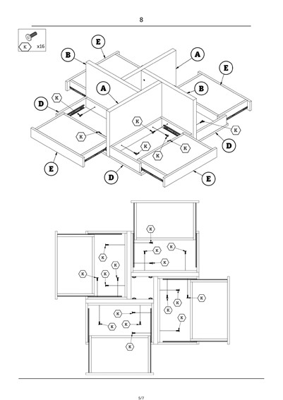 Ława SEVILLA S Dąb Craft/Czarny
