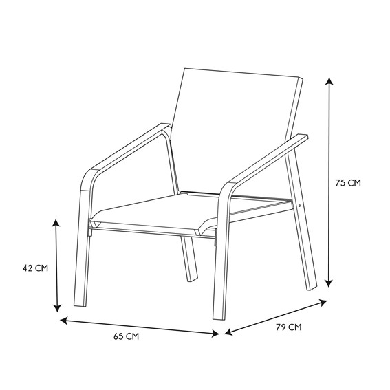 Zestaw Ogrodowy SAXO Szary