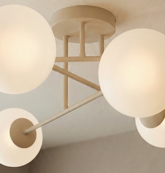 Lampa Sufitowa ROMA 6 Beżowy/Biały