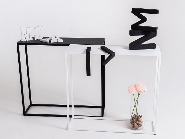 Konsola JULITA Metal 95-1F 100x30 Biały