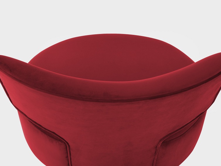 Fotel Flippin 75x60x75 Soczysta Żurawina/Naturalny