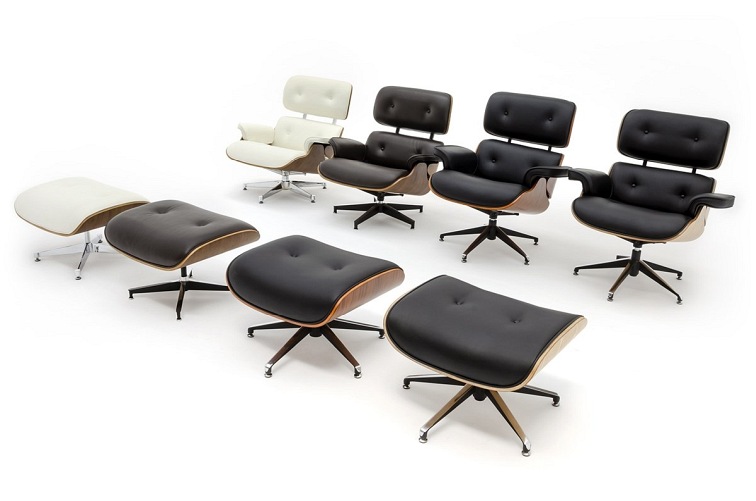 Fotel Lounge z Podnóżkiem 84x85x91 Czarny/Jesion