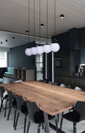 Lampa Wisząca CAMINA K-4747 Czarny/Złoty