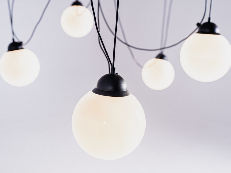 Lampa Wisząca Glass M 5 20 Czarny