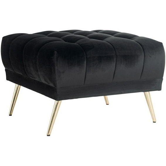 Pufa HUXLEY ANTRACIET - Czarny/Złoty