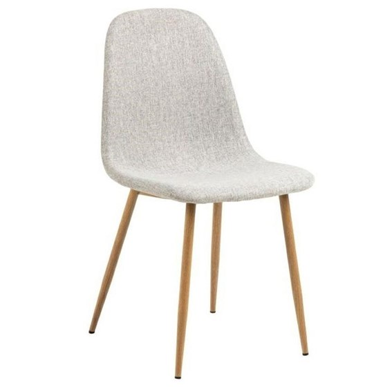 Krzesło CELIA Szary Jasny/ Naturalny