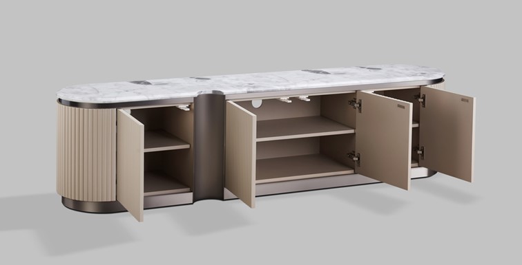 Komoda RTV STILIG ST916C Beż/Szary