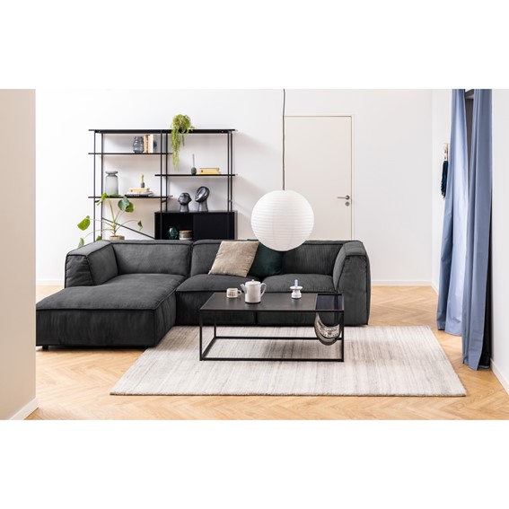 Stolik Kawowy SEAFORD z Gazetnikiem Czarny