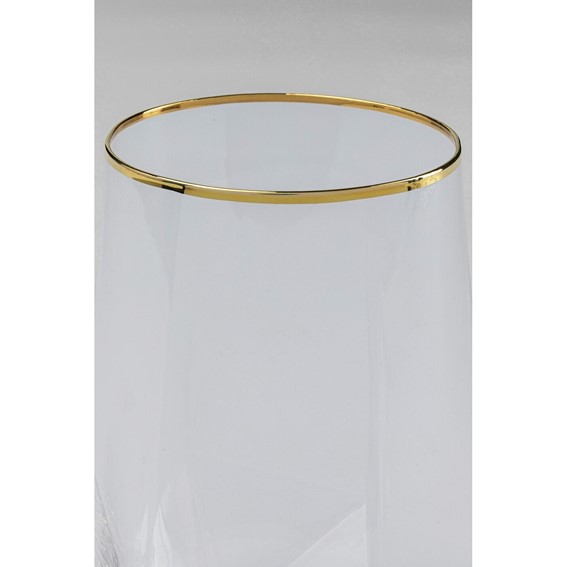 Komplet (4 szt.) Szklanka DIAMOND RIM 510ml Transparentny