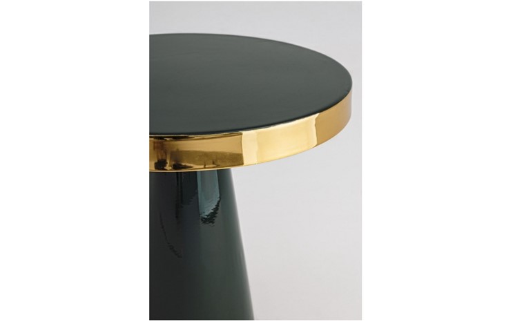 Stolik Kawowy NANDIKA Fi41cm Zielony