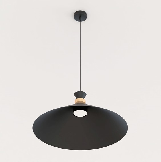 Lampa Wisząca OLIVO 1L Czarny